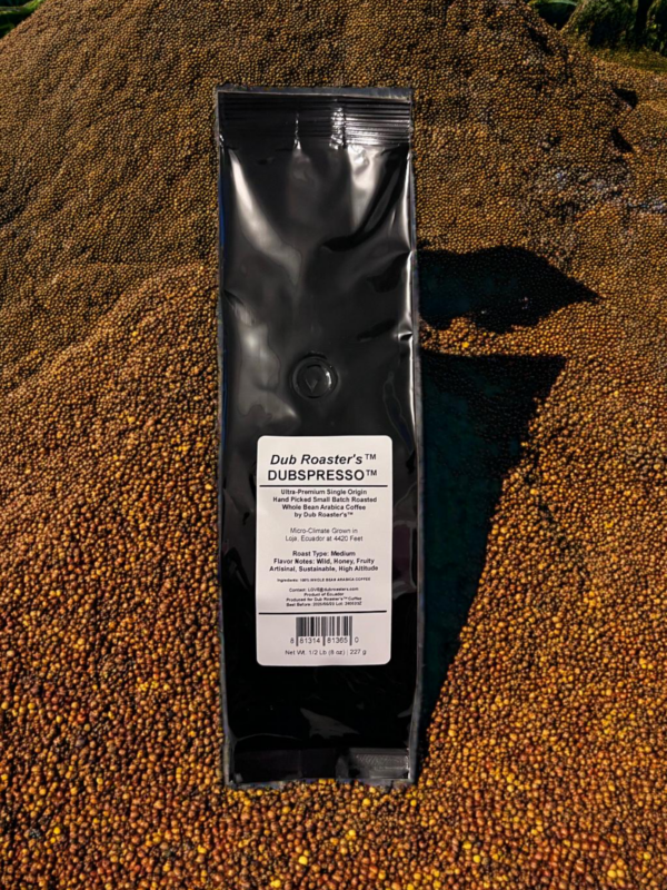 DUB ROASTER'S™ DUBSPRESSO™ WHOLE BEAN COFFEE, NET WEIGHT 1/2 LB (8 oz) | 227 Grams